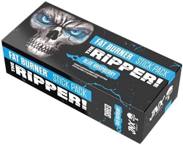 Jnx Sports The Ripper Fat Burner - Blue Raspberry 5 X 8G Sticks  Super Thermogenesis, Appetite Control & Extreme Energy For Men & Women Jnx Sports The Ripper Fat Burner - Blue Raspberry 5 X 8G Sticks  Super Thermogenesis, Appetite Control & Extreme Energy For Men & Women