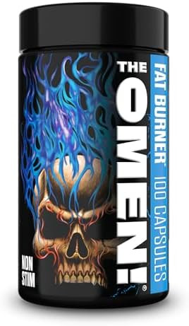 Jnx Sports The Omen Non-Stimulant Thermogenic Fat Burner – Caffeine- Dietary Supplement For Men & Women  Appetite Suppressant & Metabolism Booster  100 Capsules