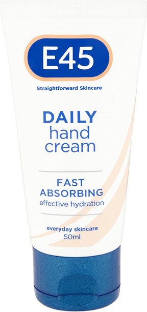 E45 Daily Moisturising Hand Cream, 50 ml