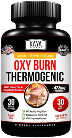 Kaya Naturals Oxy Burn - Thermogenic Herbal Formula For Active Living – Non-Gmo & Gluten- – 30 Count