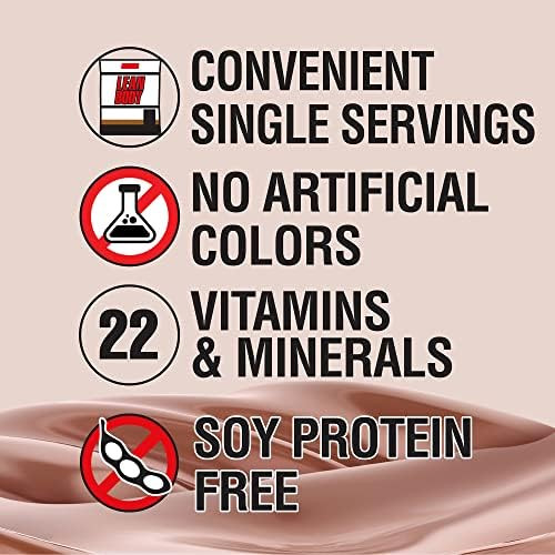 Labrada Nutrition Carb Watchers Lean Body Hi-Protein Meal Replacement Shake, Chocolate Ice Cream, 2.29-Ounce Packets (Pack Of 20)