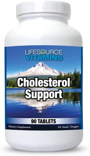 Lifesource Vitamins Cholesterol Support - 28 All Natural Synergistic Ingredients - Cholesterol & Triglyceride Lowering Support That Can Improve Heart And Cardiovascular Health90 Tablets
