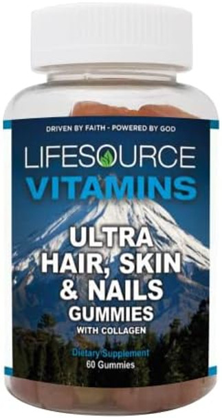 Lifesourcevitamins Ultra Hair, Skin & Nails W/ Collagen (60 Gummies) Lifesourcevitamins Ultra Hair, Skin & Nails W/ Collagen (60 Gummies)