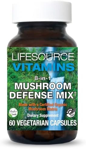 Lifesource Vitamins Mushroom Defense Mix - Max Mushroom Wellness 60 Veg Caps
