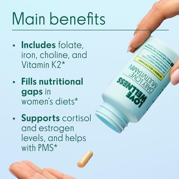 Love Wellness Daily Love Multivitamin & Big Brain Probiotics  Mind And Body Duo  Womens Vitamin And Probitoic Love Wellness Daily Love Multivitamin & Big Brain Probiotics  Mind And Body Duo  Womens Vitamin And Probitoic