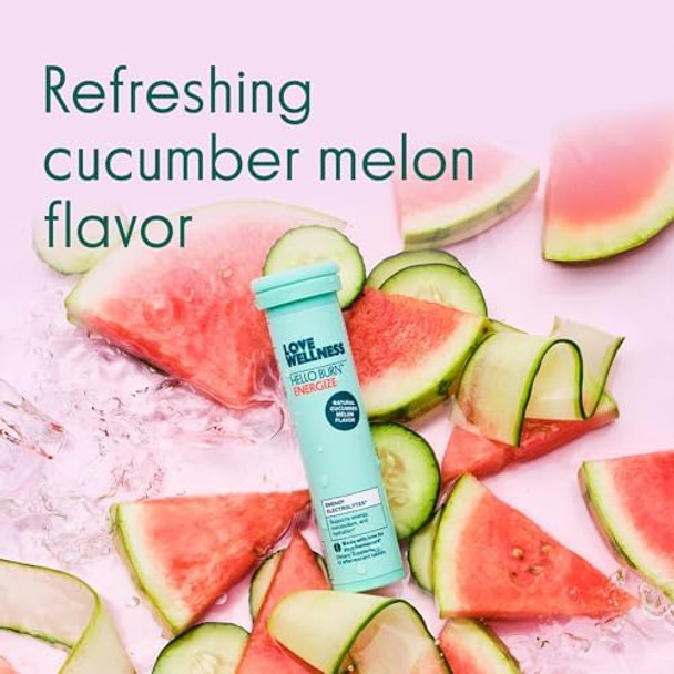 Love Wellness Hello Burn Energize  Electrolytes To Supports Healthy Metabolism  Sustained And Efficient Energy Source With B Vitamins  12 Tablet