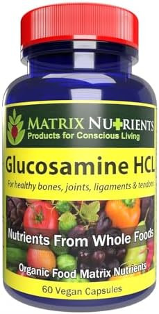 Glucosamine Hcl - Cartilage Builder Maintain Healthy Joints, Bones, Ligaments And Tendons. Absorption Rate Up To 98% - Vegan Capsules (60Ct)