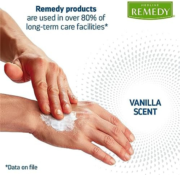 Medline Remedy Clinical Silicone Cream (4 Oz Tube), 12 Count, Vanilla Scent, Breathable Film, Soothing, Moisturizing, Nourishing, Hydrating Skin Care, For Cracked, Chapped, Sensitive Skin