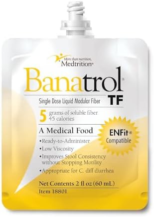 Medtrition Banatrol Tf Liquid Fiber For Tube Feeding – Enfit Compatible Diarrhea Management Supplement With Soluble Fiber And Prebiotics – Supports Gut Health Without Causing Constipation