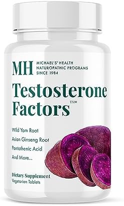Michael'S Health Naturopathic Programs Testosterone Factors - 120 Vegetarian Tablets - Nutrients To Support Testosterone Production - Kosher - 60 Servings