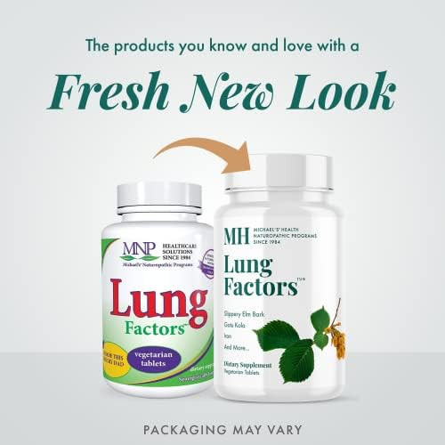 Michael'S Health Naturopathic Programs Lung Factors - 60 Vegetarian Tablets - Nutrients For Lung Function - With Vitamin D, Calcium, And Magnesium - Kosher - 20 Servings