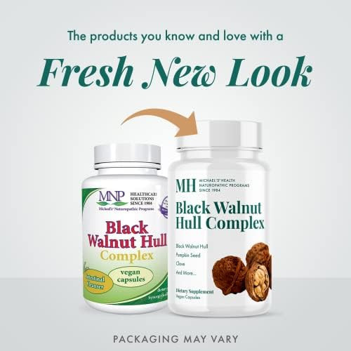 Michael'S Health Naturopathic Programs Black Walnut Hull Complex - 60 Vegan Capsules - Intestinal & Immune Health - 15 Servings