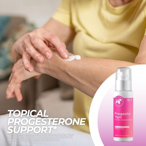 Mountain Meadow Herbs Progesta-Yam Cream – Bioidentical Progesterone From Wild Yam – Menopause & Perimenopause Hormone Support – Physician Developed, 3Rd Party Tested, Non-Gmo, 4Oz