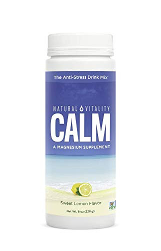 Natural Vitality Calm, Magnesium Citrate Supplement, Anti-Stress Drink Mix Powder, Lemon - 8 Ounce (Packagaing May Vary)