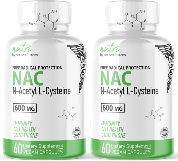 Nature'S Fusions Nac Supplement N-Acetyl Cysteine - Nac 600 Mg - Anti Aging Supplement, Antioxidant Supplement, Liver And Lung Support, Boost Glutathione - N Acetyl Cysteine (60 Capsules) Nature'S Fusions Nac Supplement N-Acetyl Cysteine - Nac 600 Mg - Anti Aging Supplement, Antioxidant Supplement, Liver And Lung Support, Boost Glutathione - N Acetyl Cysteine (60 Capsules)