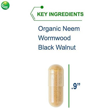 Nutra Biogenesis Parabiotic Plus - Probiotics For Women & Men, Wormwood, Black Walnut & Neem For Added Support, Microbiome Supplement, Clean, Vegan, Natural - 90 Veggie Capsules