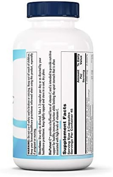 Nutra Biogenesis Biopotent C - Vitamin C Capsules With Citrus Bioflavonoids, Immune Support Supplement With Ascorbic Acid, Vegan Friendly - 135 Vegetarian Capsules Nutra Biogenesis Biopotent C - Vitamin C Capsules With Citrus Bioflavonoids, Immune Support Supplement With Ascorbic Acid, Vegan Friendly - 135 Vegetarian Capsules