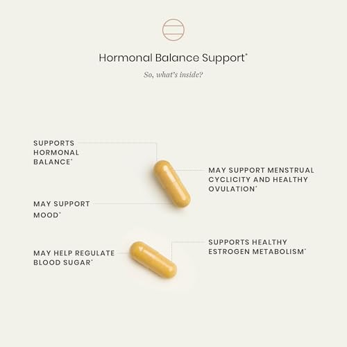 Perelel Hormone Balance Support, Womens Inositol Supplement With Berberine, Myo & D Chiro Inositol, Alpha Lipoic Acid, & Dim To Support Female Health, Soy, Dairy & Gluten , Non Gmo, 120 Capsules
