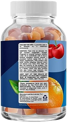 Phytoral Natural Multivitamin For Men Gummies With Zinc - Vitamin D C A & Biotin B6 B12 Full Health Supplement