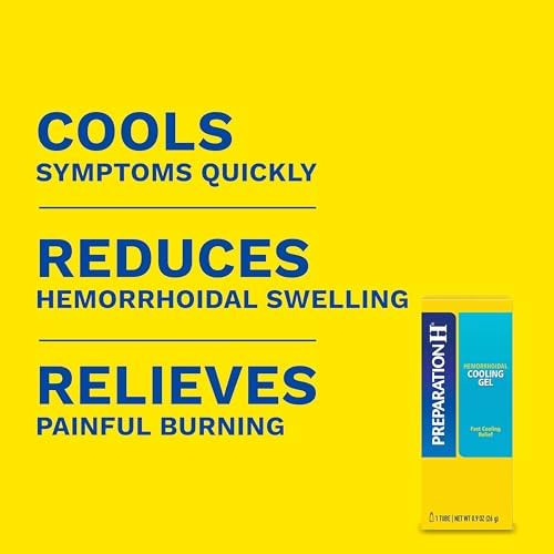 Preparation H Hemorrhoid Cooling Gel With Aloe For Fast Discomfort Relief - 0.9 Oz Tube