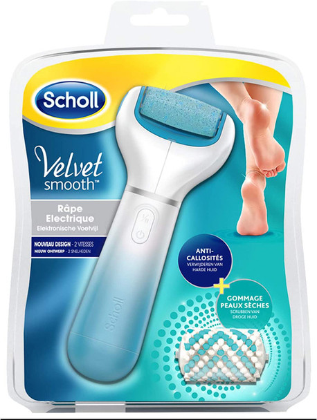 Scholl Velvet Smooth Electric Foot File with Marine Minerals