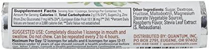 Quantum Health Therazinc Elderberry Roll, Raspberry Lozenges, Made With Zinc Gluconate For Immune Support, 14 Count