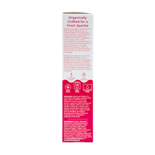 Radius Usda Organic Kids Toothpaste 3Oz