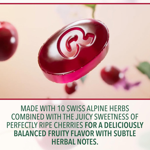 Ricola Cherry Throat Drops, 45 Count, Daily Drops For Delicious Throat Refreshment, Oral Anesthetic, Naturally Flavored Ricola Cherry Throat Drops, 45 Count, Daily Drops For Delicious Throat Refreshment, Oral Anesthetic, Naturally Flavored