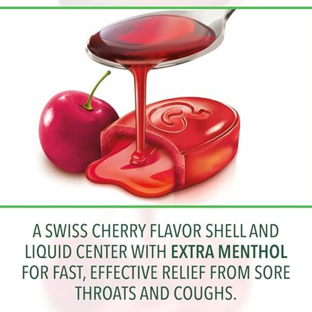 Ricola Max Swiss Cherry Throat Care Large Bag  Cough Suppressant Drops  Dual Action Liquid Center  Soothing Long-Lasting Relief - 34 Count (Pack Of 1) Ricola Max Swiss Cherry Throat Care Large Bag  Cough Suppressant Drops  Dual Action Liquid Center  Soothing Long-Lasting Relief - 34 Count (Pack Of 1)