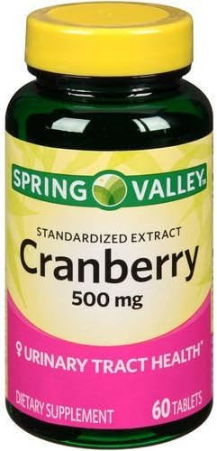 Spring Valley - Cranberry 500 Mg, Standardized Extract, 60 Tablets