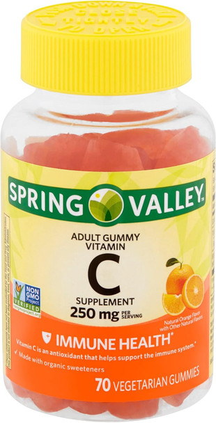 Spring Valley - Gummie Vitamin C 240 Mg, 70 Orange Gummies