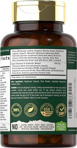 Tahoe Nutritionals Super Fruits And Veggies Capsules  90 Count  Vegetarian, Non-Gmo And Gluten  Supplement