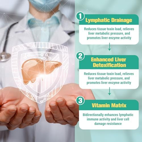 Totaria Strongest ''Lymph-Liver'' Cleanse Detox, Liposomal Organic Milk Thistle, Ecea, Artichoke Lymphatic Drainage & Liver Repair Supplement With All Vitamins, 2 Fl.Oz