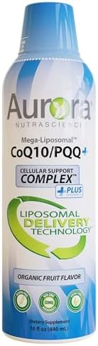 Vida Lifescience Aurora Nutrascience Mega-Liposomal Coq10/Pqq+ Vitamin C & Mega Liposomal Vitamin C, 3,000 Mg Performance Bundle