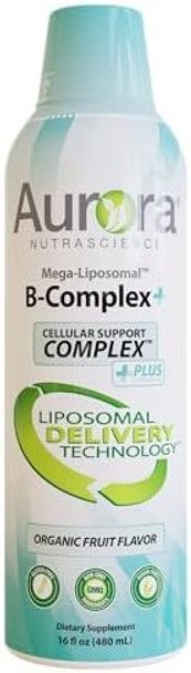 Vida Lifescience Aurora Nutrascience Vitality Duo Bundle, Mega Liposomal Vitamin C 3,000 Mg Per Serving & Mega Liposomal B-Complex