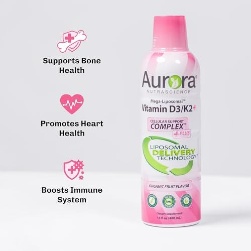 Vida Lifescience Aurora Nutrascience Mega-Liposomal Vitamin D3/K2 & Ultra Liposomal Biotin Bundle