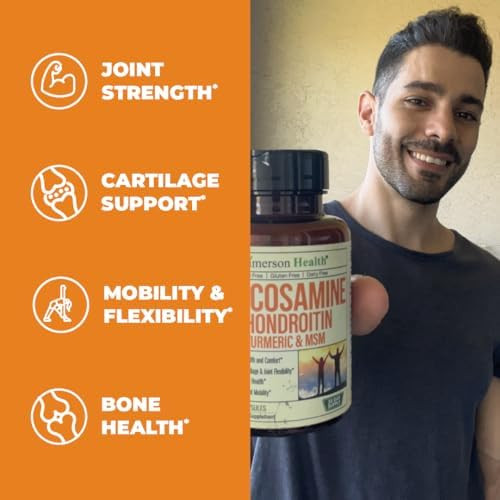 Vimerson Health Glucosamine Chondroitin Turmeric + Multivitamin For Women 2-Bottle Supplement Bundle For Her. Healthy Immune Response, Joint Support, Antioxidant Properties