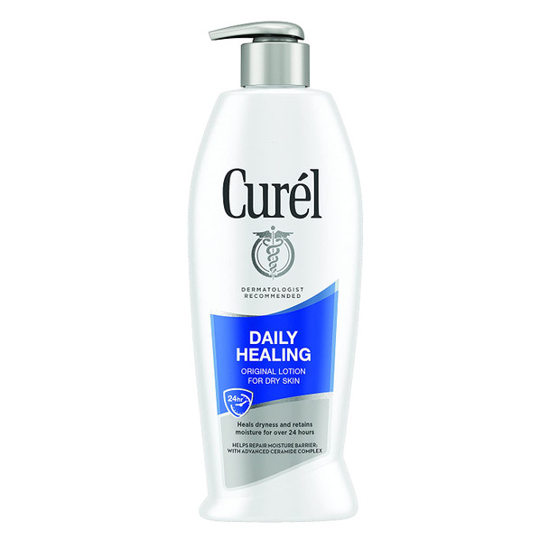 Curél Daily Healing Hand and Body Lotion, Moisturizer Nourishes Dry Skin with Advanced Ceramide Complex, Repairs Moisture Barrier, 13 Fl Ounces