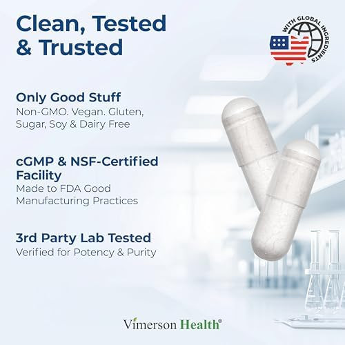 Vimerson Health Pure Magnesium Glycinate 200Mg (Glicinato De Magnesio) – Chelated Magnesium Supplement For Sleep, Relaxation, Muscle & Women’S Wellness – Better Absorbed Than Citrate Or Oxide – 60 Vegan Capsules