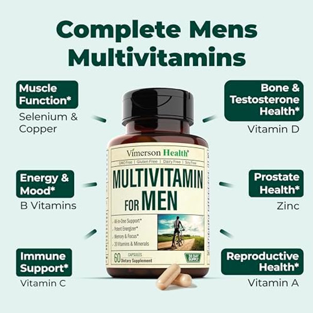 Vimerson Health Multivitamin For Men & Tribulus Terrestris With Dhea And Tongkat Ali – Complete Men'S Health Bundle For Energy, Vitality, Hormone Balance & Workout Performance Vimerson Health Multivitamin For Men & Tribulus Terrestris With Dhea And Tongkat Ali – Complete Men'S Health Bundle For Energy, Vitality, Hormone Balance & Workout Performance