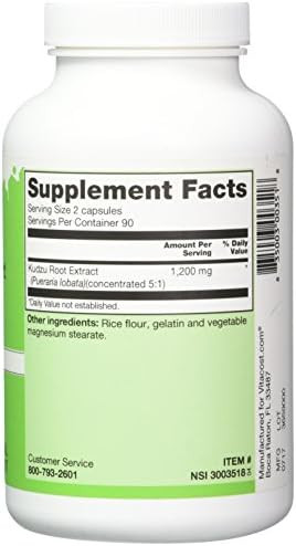 Vitacost Kudzu Root Extract -- 1200 Mg Per Serving - 180 Capsules