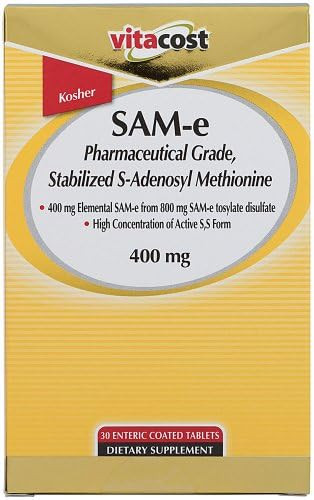 Vitacost Sam-E - 400 Mg - 30 Enteric Coated Tabs
