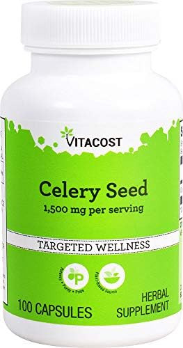 Vitacost Celery Seed -- 1,500 Mg Per Serving - 100 Capsules