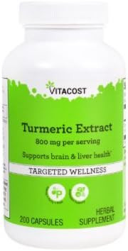 Vitacost Turmeric Extract -- 800 Mg Per Serving - 200 Capsules