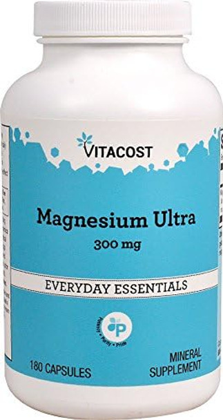 Vitacost Magnesium Ultra - 300 Mg - 180 Capsules Vitacost Magnesium Ultra - 300 Mg - 180 Capsules