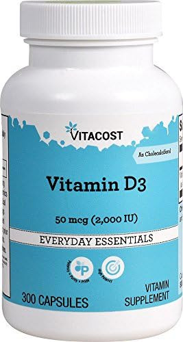 Vitacost Vitamin D3 (As Cholecalciferol) -- 2000 Iu - 300 Capsules