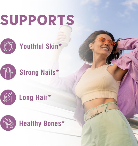 Vitalibre Multi Collagen Peptides Powder Type I Ii Iii V X, Hydrolyzed Collagen Protein For Women And Men, Skin, Hair, Nails, Unflavored, Non-Gmo, Keto & Gf, Zero Sugar, 45 Servings, 16Oz