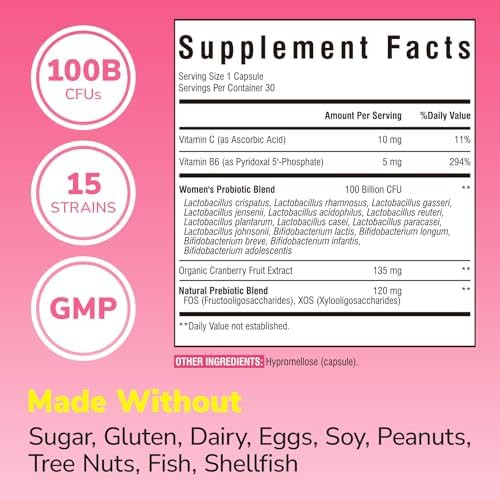 Vitalibre Probiotics For Women 100 Billion Cfu 15 Strains, 30 Capsules & Akkermansia Muciniphila Probiotic 1 Billion Tfu, 30 Capsules