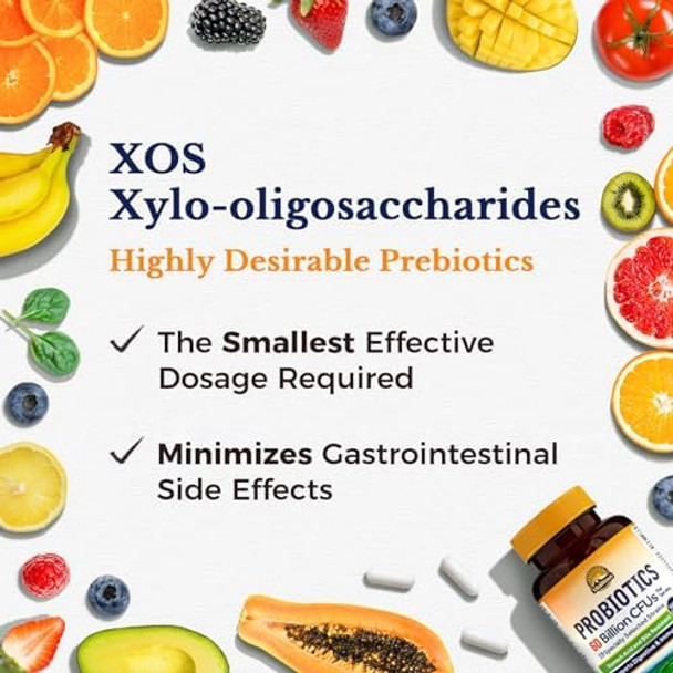 Vitalitown Probiotics + Prebiotics  60 Billion Cfus 19 Strains  60 Delayed Release Veg Caps  Shelf Stable, Prebiotics And Probiotics  Digestive Health, Immune Health  Vegan, Non-Gmo, No Dairy