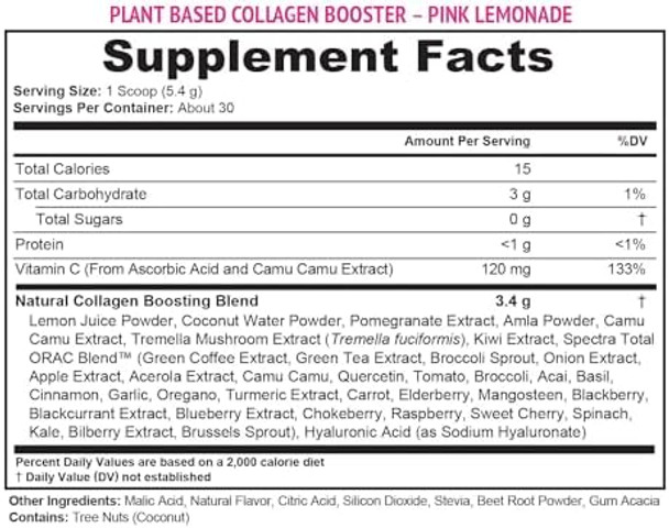 Vitauthority Multi Collagen Burn: Hydrolyzed Protein Peptides With Hyaluronic Acid And Vegan Collagen Powder For Women - Plant Based Collagen Supplement For Women